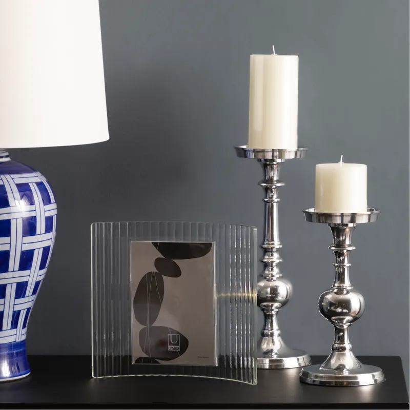 GLOW pillar candle white - 8x15cm
