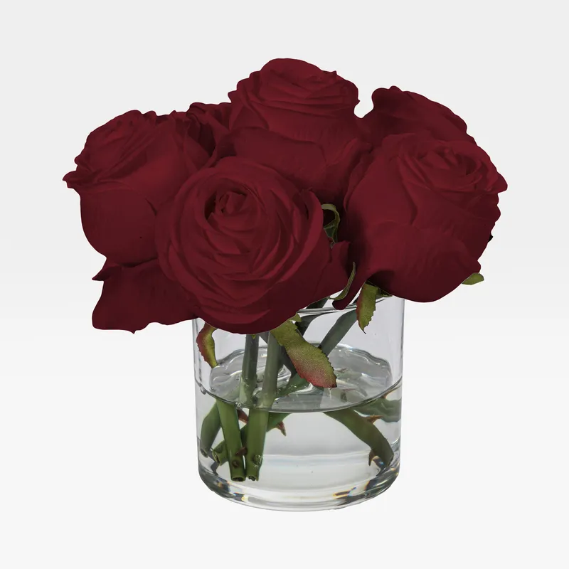 ROSE arrangement red - H19cm