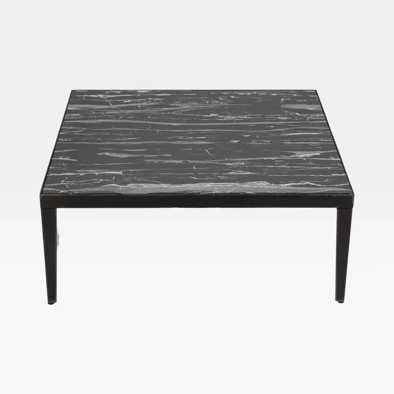 TECH coffee table black - 100x100cm