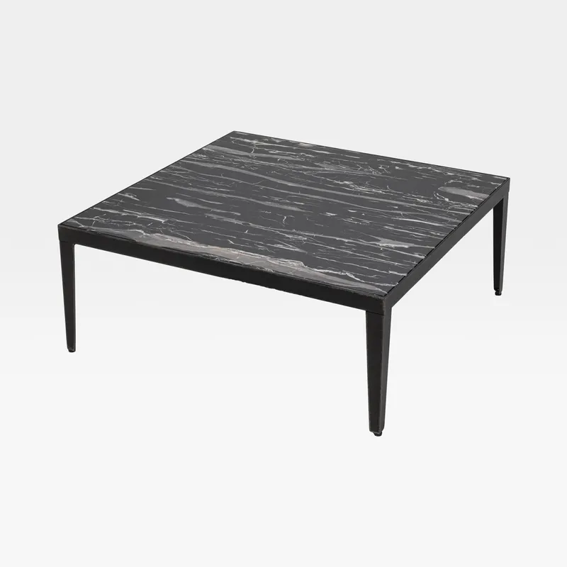 TECH coffee table black - 100x100cm