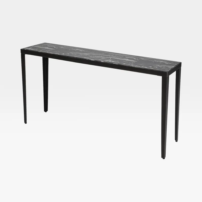 TECH console black - 160x40cm