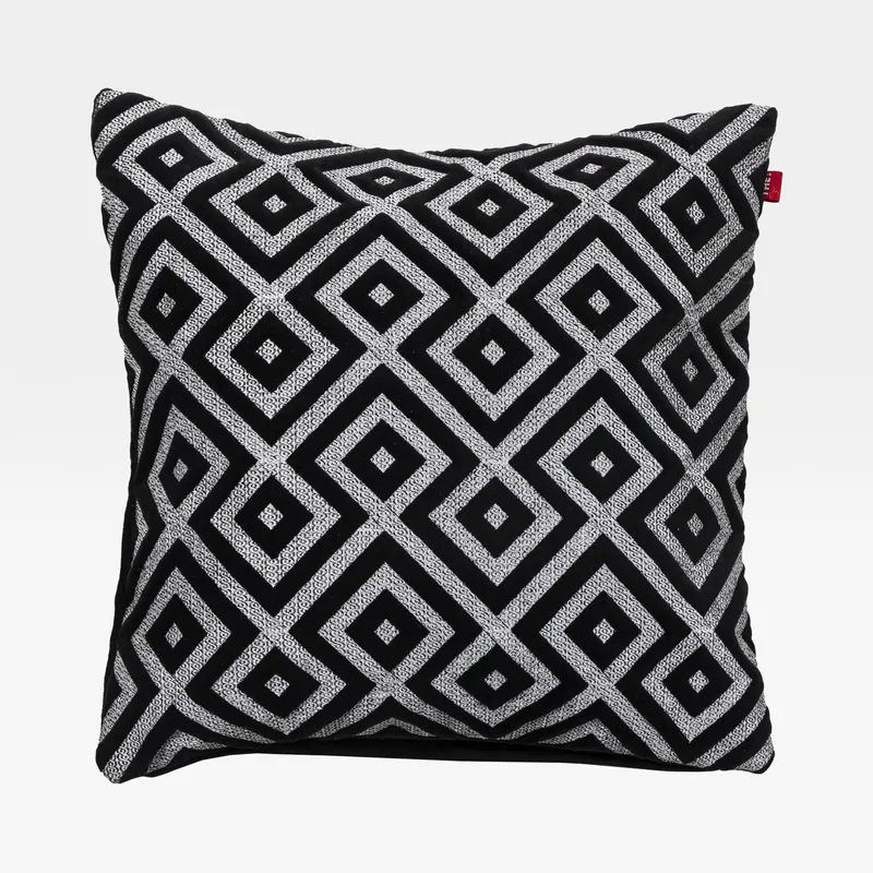 LANE cushion cover black and white - 45x45cm