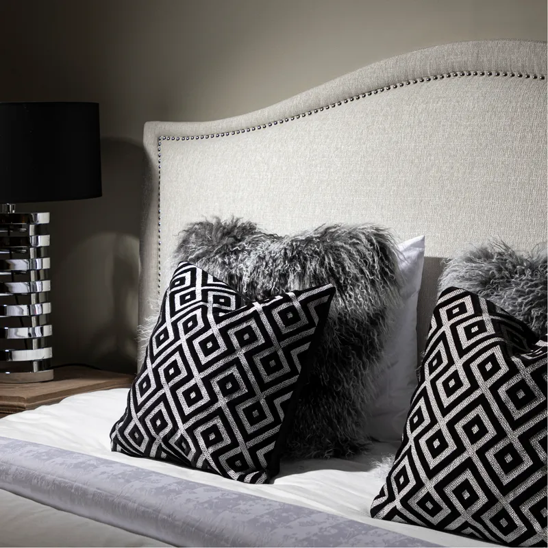 LANE cushion cover black and white - 45x45cm