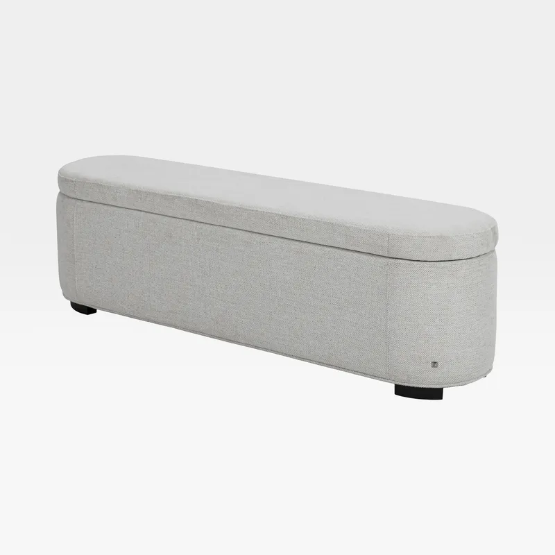 FERRIS storage stool white - 160x40cm