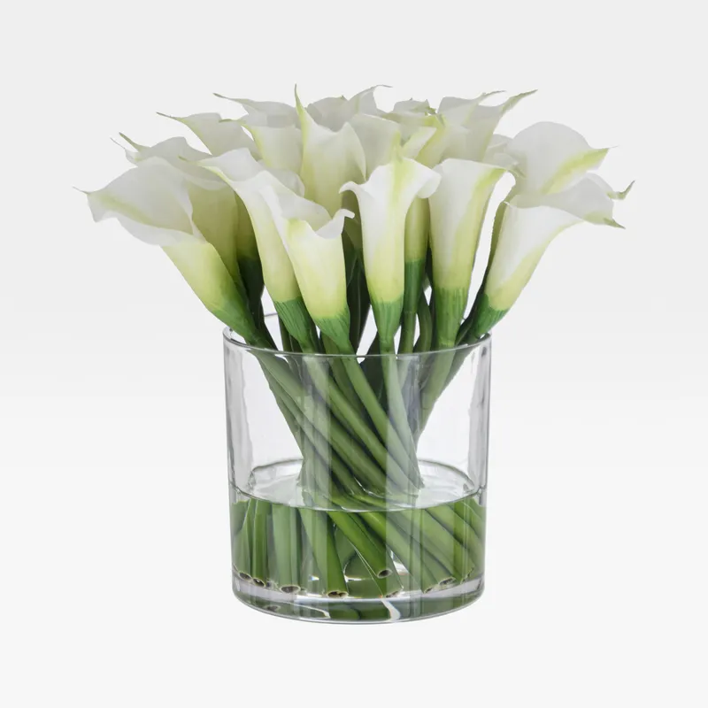 CALLA lily arrangement white - H31cm