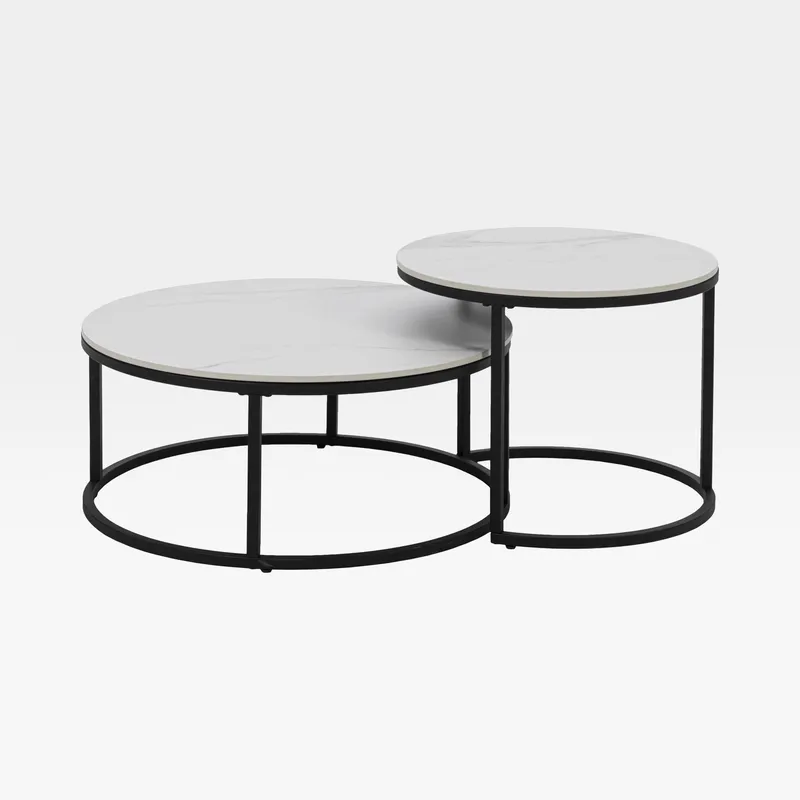 SAMS coffee table white set of 2