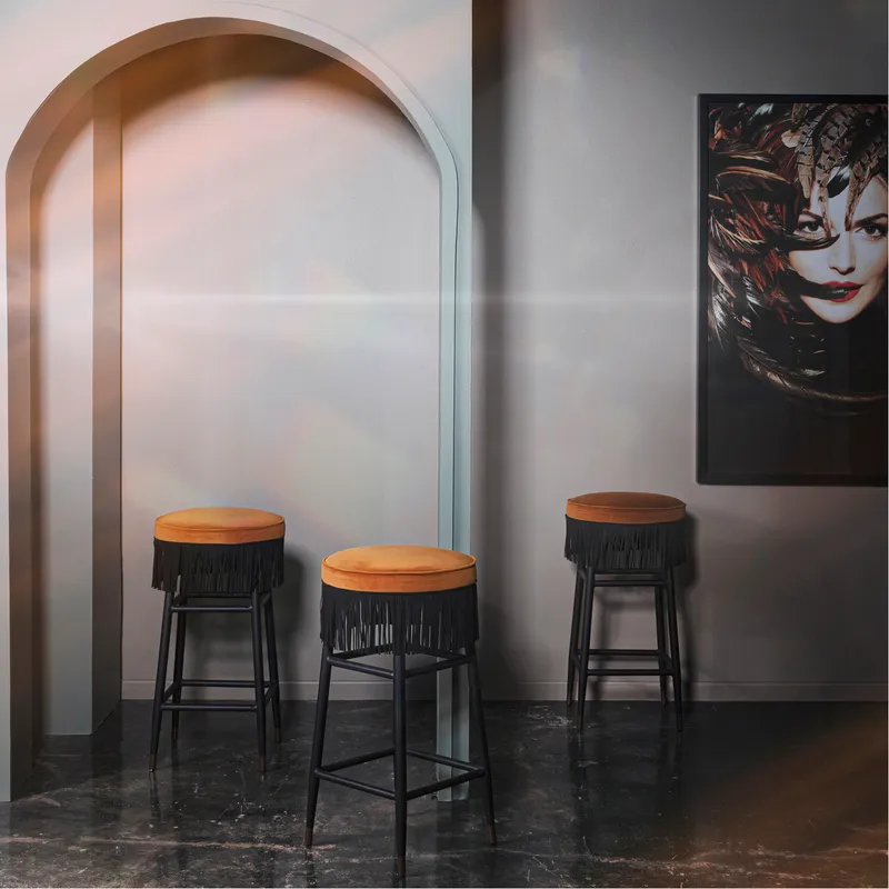 AUSTIN counter stool rust - dia 35cm