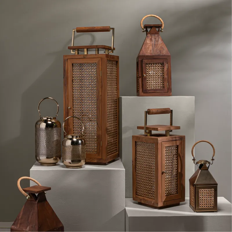 MARDIN lantern gold - H32cm