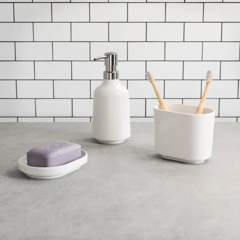 STEP soap dish white