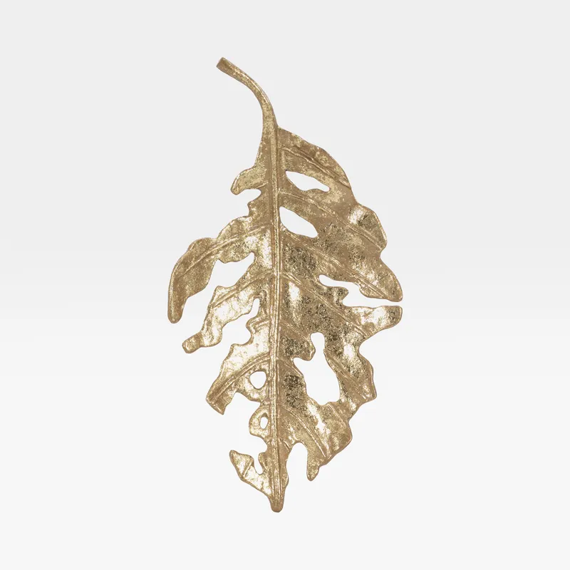 MALAIKA leaf decoration gold - 55x29cm