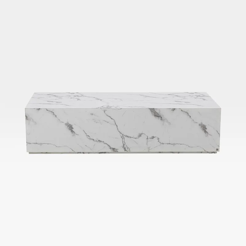 ALABASTER coffee table white - 160x60cm