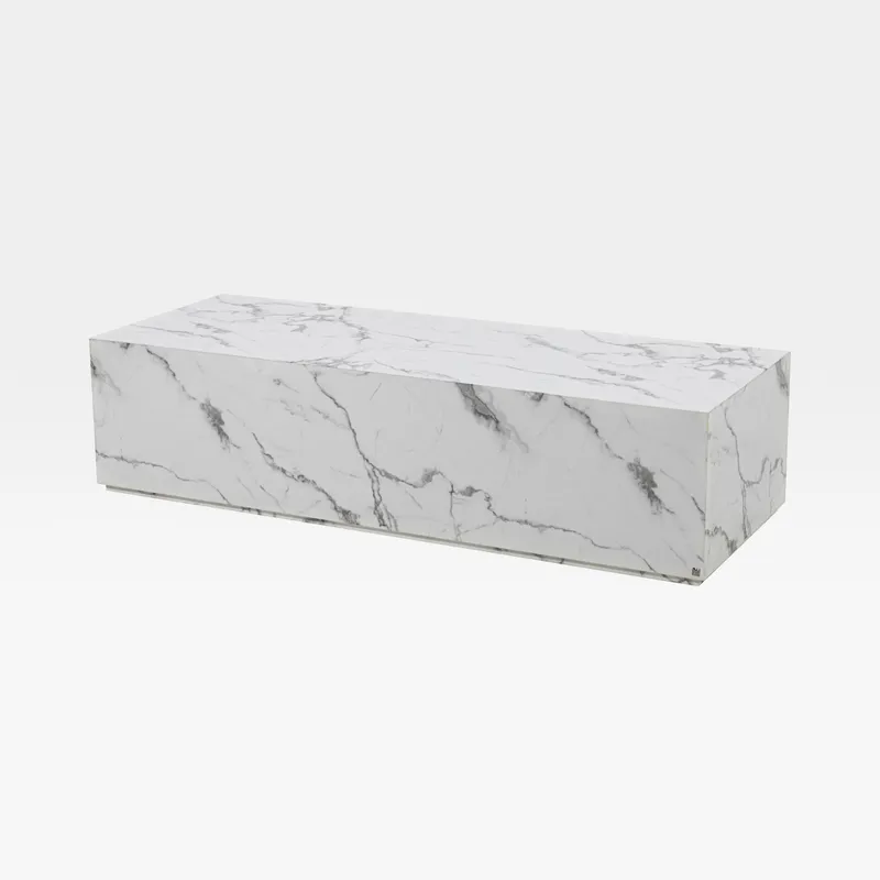 ALABASTER coffee table white - 160x60cm