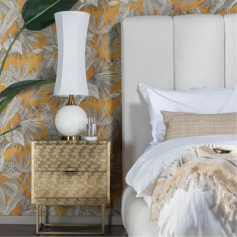 ELENA table lamp white/brass - H84cm