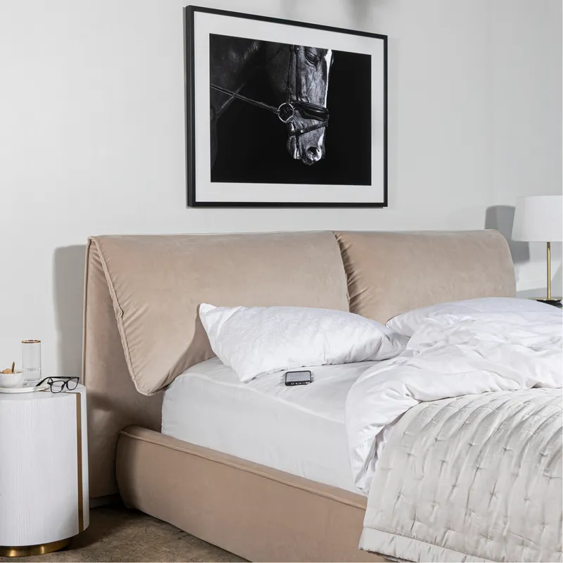 CASA bed taupe - 180x200cm