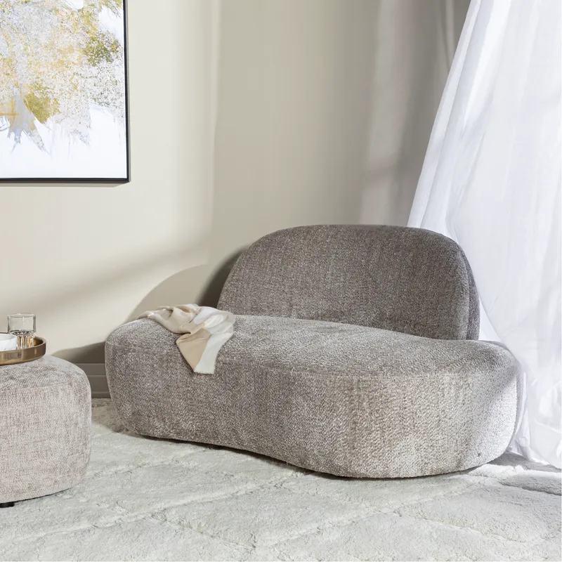 TEARDROP stool taupe - 64x64cm
