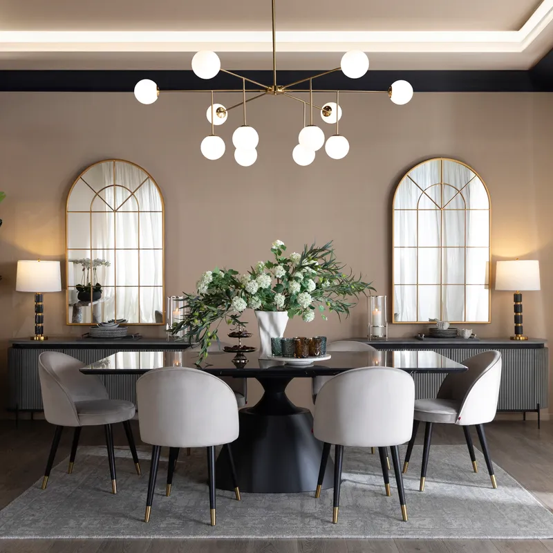 MALVY table lamp white/gold - H71cm