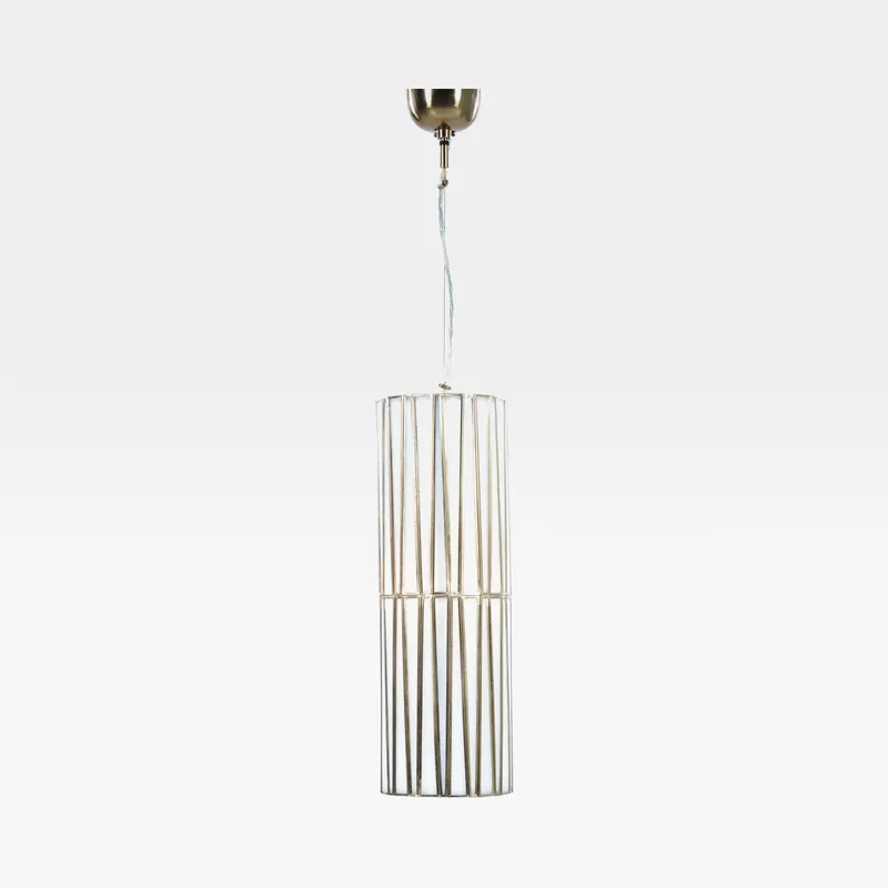 KRISTINE pendant lamp white/brass - dia 16cm