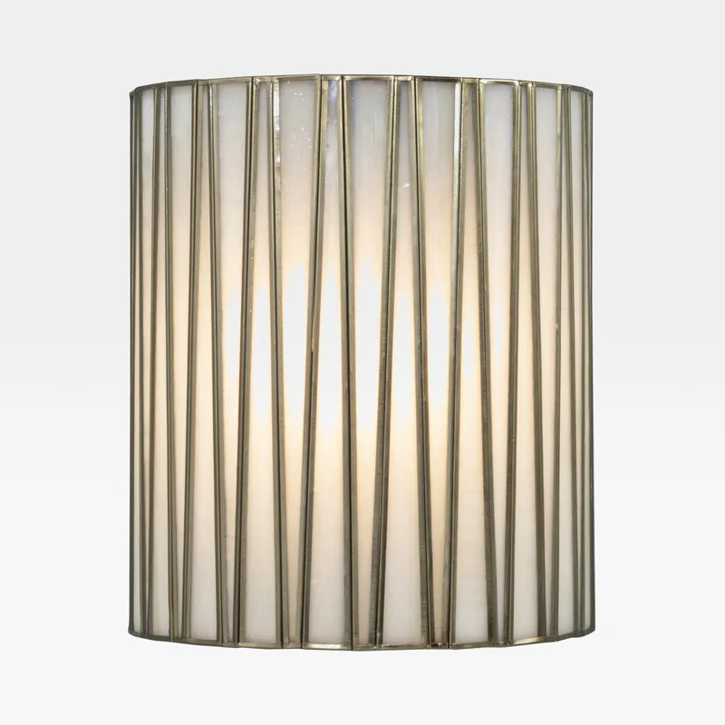 KRISTINE wall lamp white/brass - H30cm