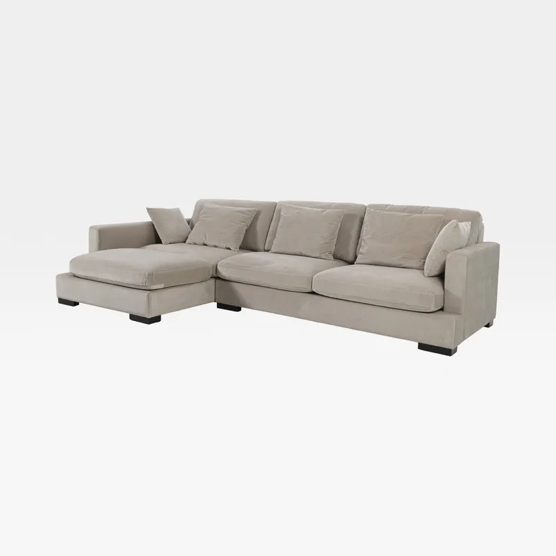 BELLUCCI 3 seater sofa with left chaise taupe