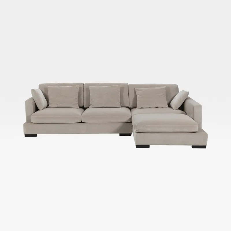 BELLUCCI 3 seater sofa with right chaise taupe