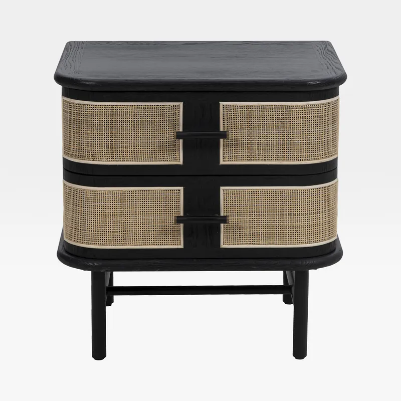 TERRE bedside table black