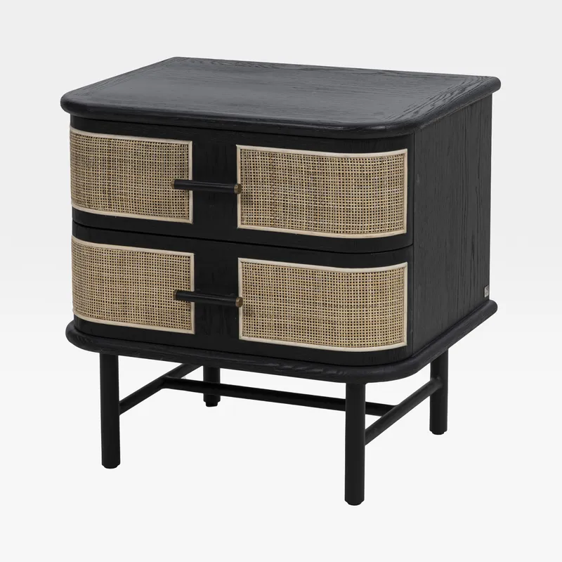 TERRE bedside table black