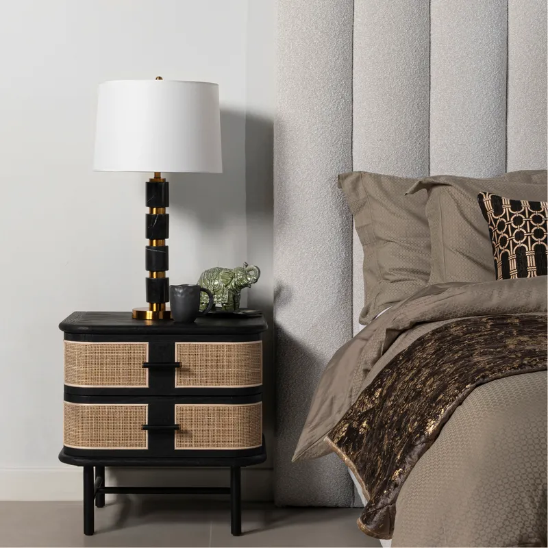 TERRE bedside table black