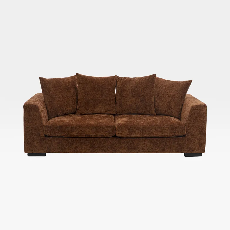 PASO 3 seater sofa brown