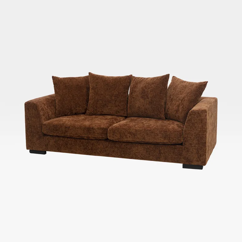 PASO 3 seater sofa brown