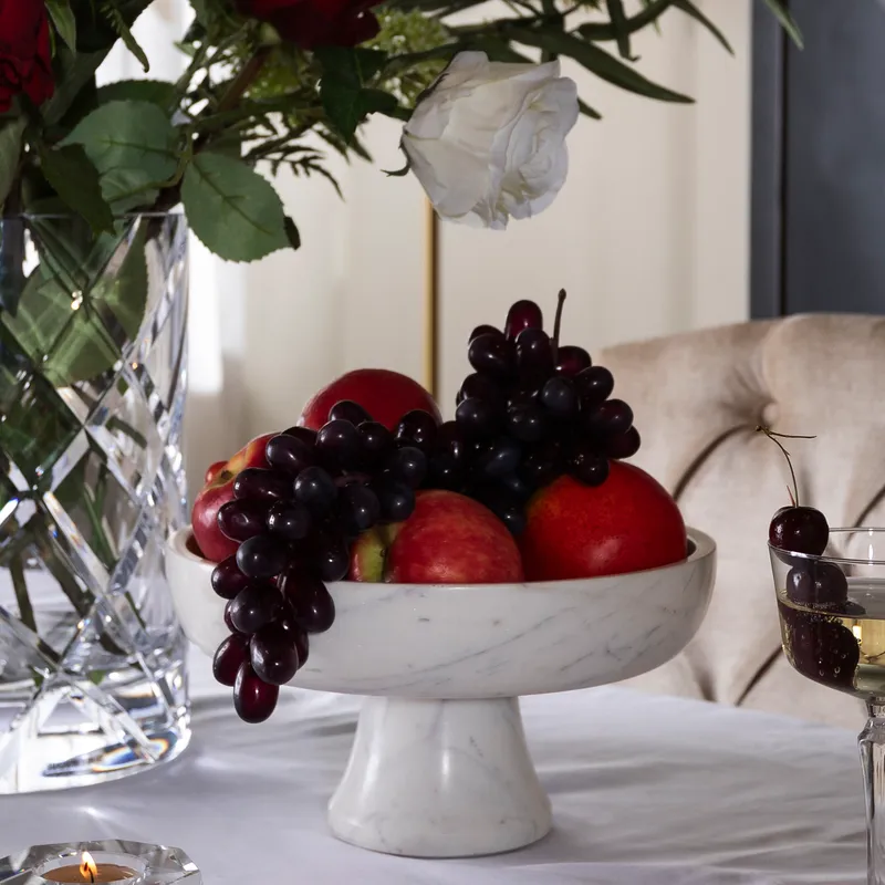 MARBLE bowl white - dia 25cm