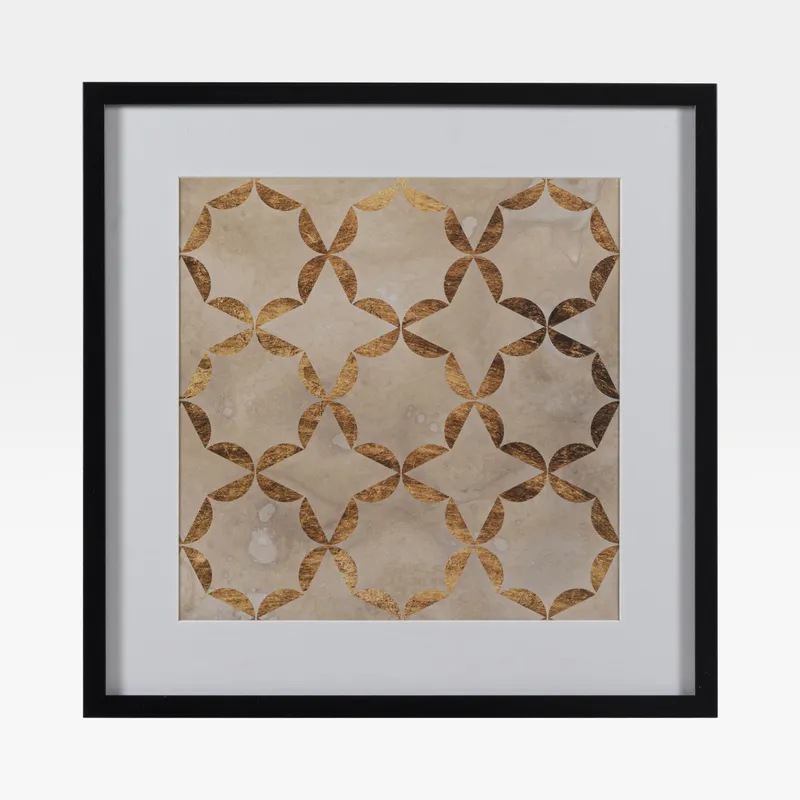 PALACE II print black - 56x56cm