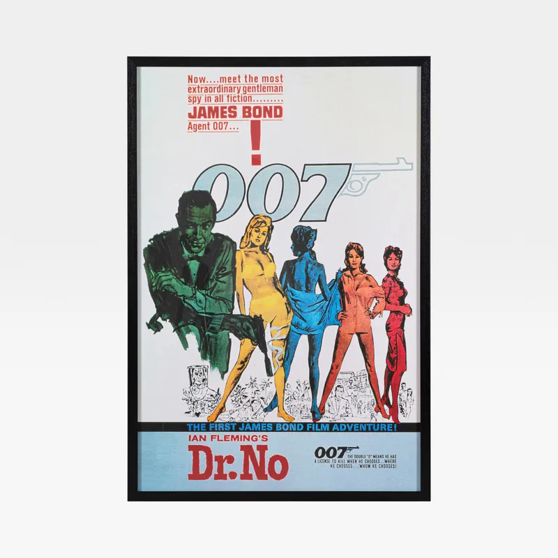007 Movie Art print black - 84x124cm