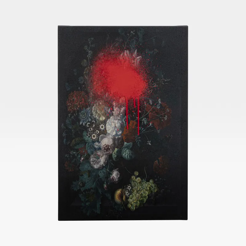 NEW Floral canvas multicolour - 60x40cm