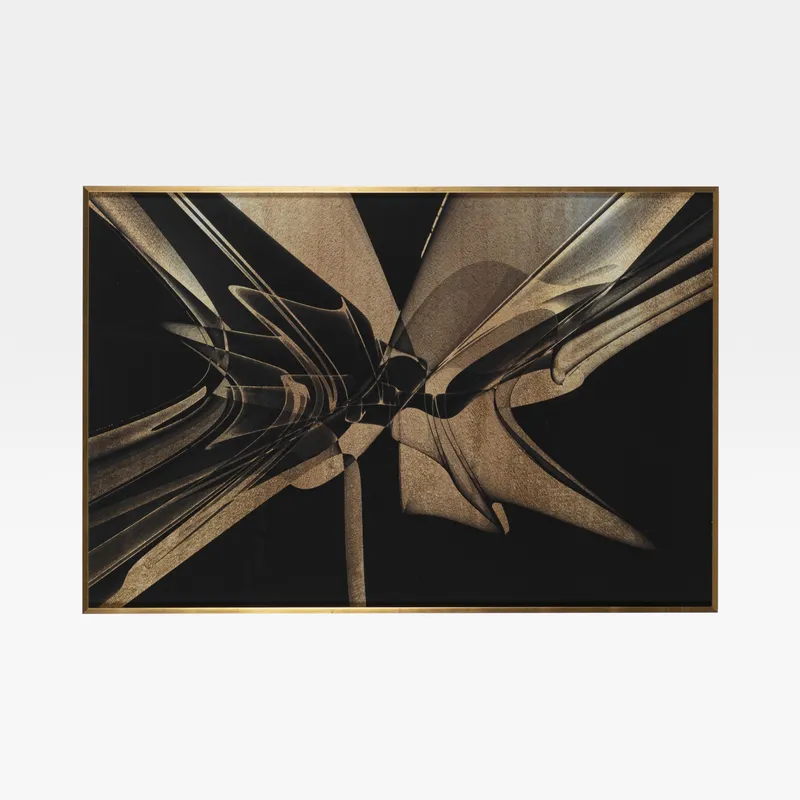 TRANSCENDING Space Art print gold - 121x81cm
