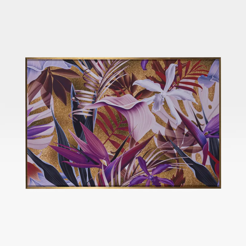 LEAF Art I print gold - 121x81cm