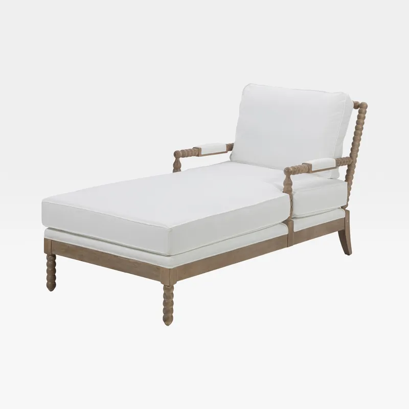 SASSARI chaise lounge white