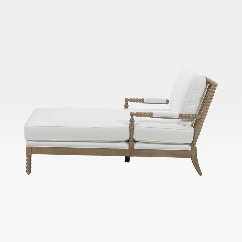 SASSARI chaise lounge white