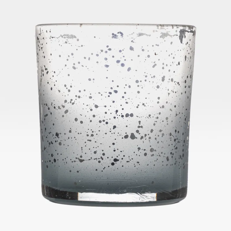 AMELIA tea light holder blue - H9cm