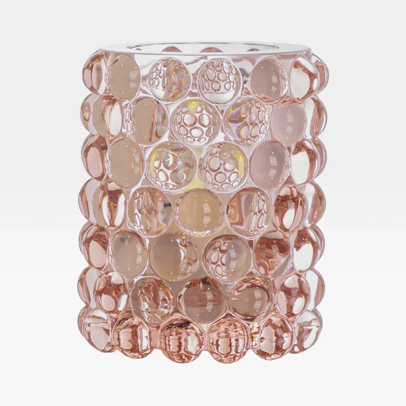 BOULE hurricane pink - H12cm