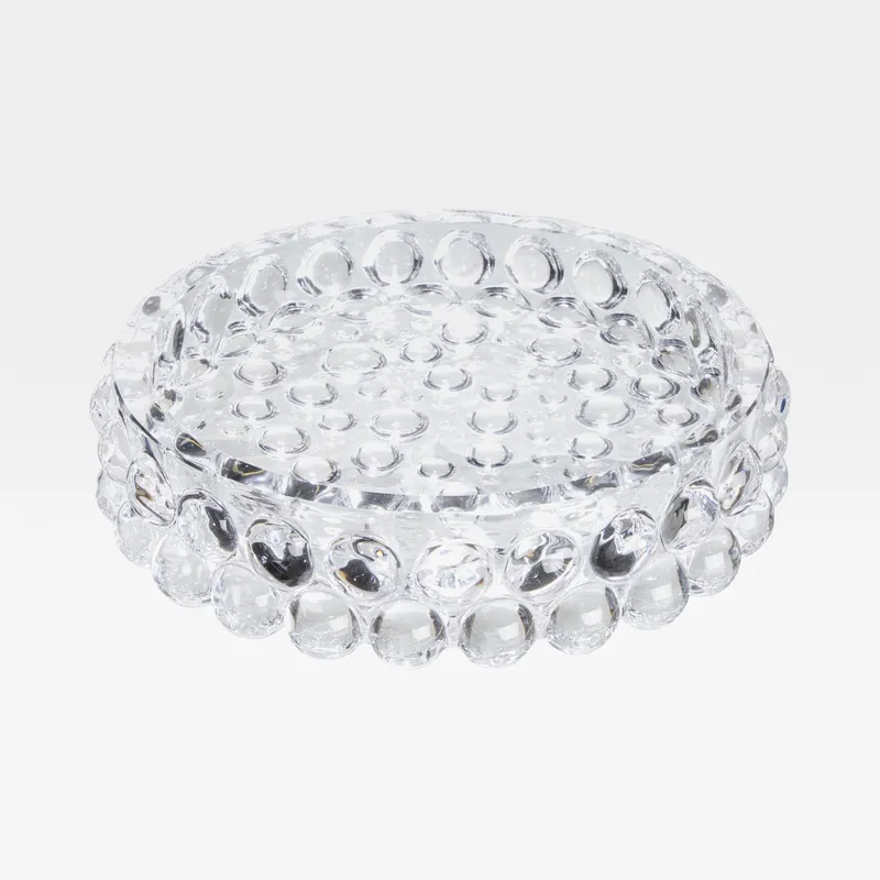 BOULE candle plate clear - dia 24cm