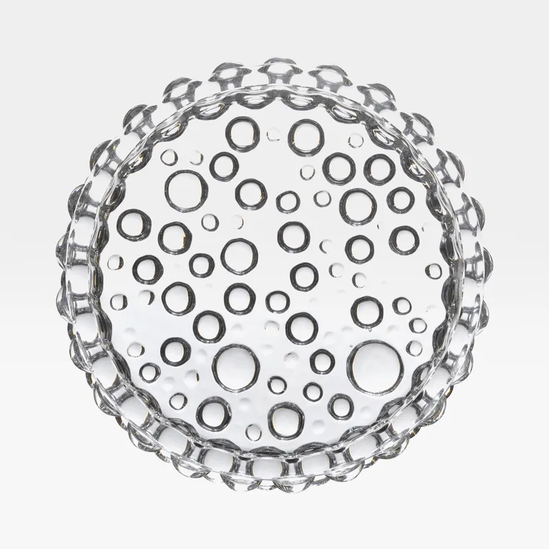 BOULE candle plate clear - dia 24cm