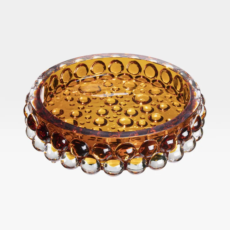 BOULE candle plate orange - dia 24cm