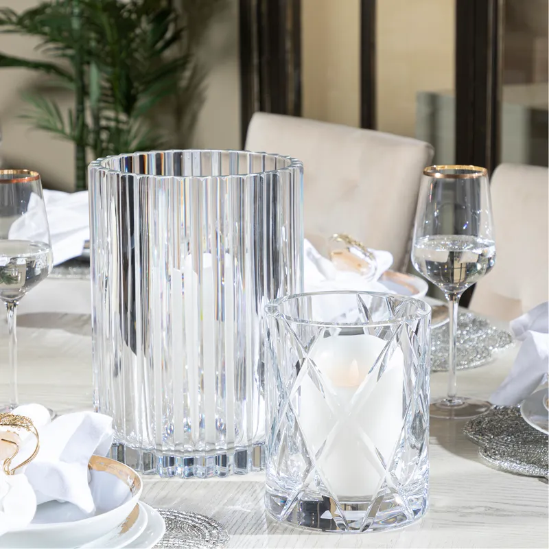 CRYSTAL CLEAR hurricane clear - H18cm