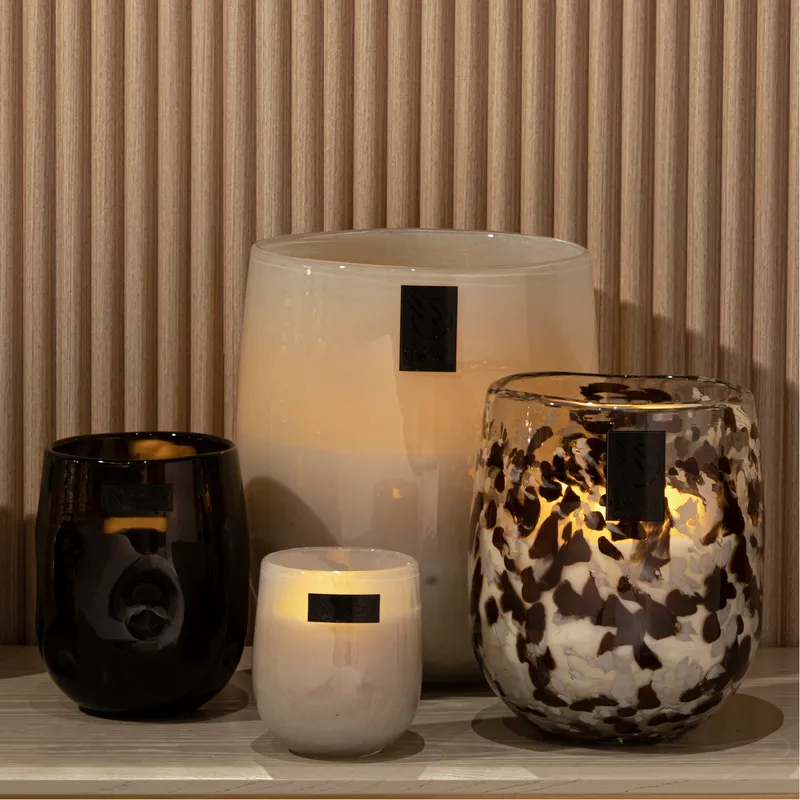 ELBA Spring Moss candle white - M