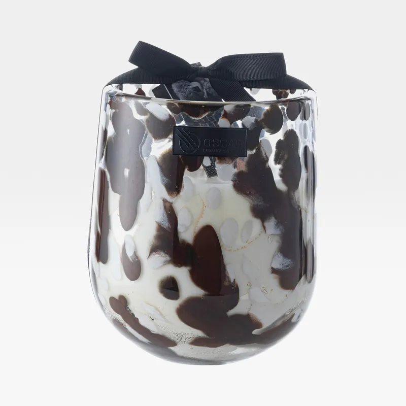 SICILY Selene candle brown/white - L
