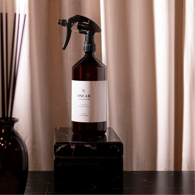 BURANO White Amber diffuser black - 500ml