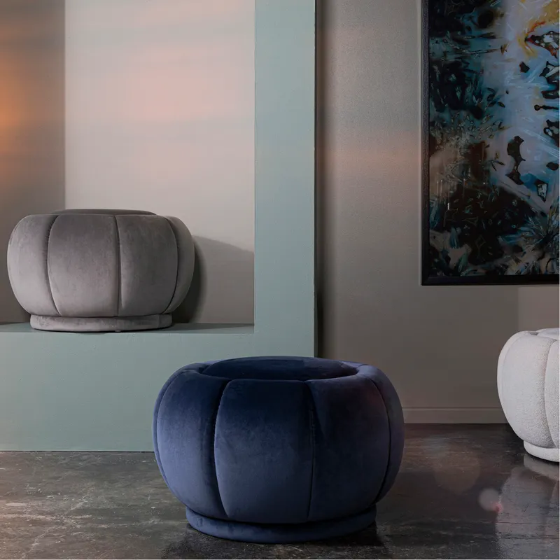 RAVEN stool white - dia 68cm