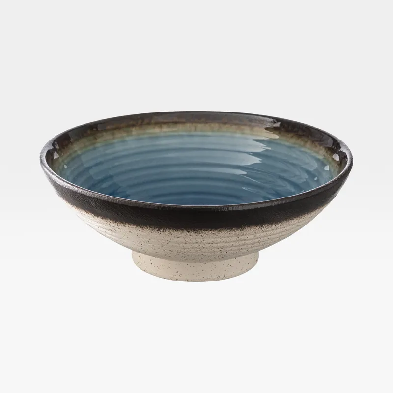 KYOTO bowl blue/natural - dia 25cm