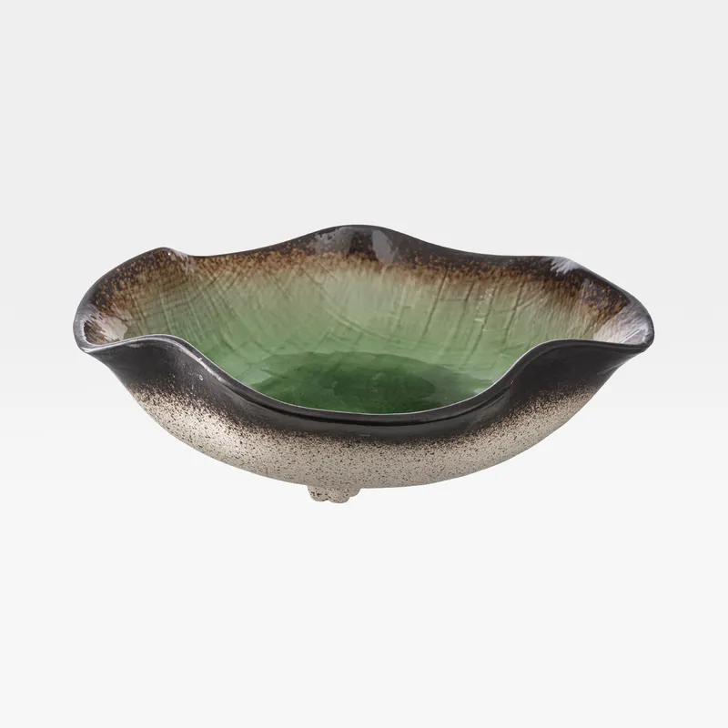KYOTO bowl green/black - dia 40cm