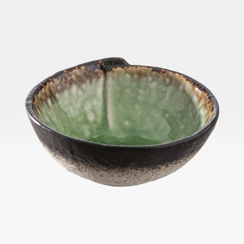 KYOTO bowl green/black - dia 11cm